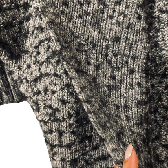 Express Gray Short Sleeve Knit Sweater Opened Front Cardigan Women SZ S - Picture 5 of 7